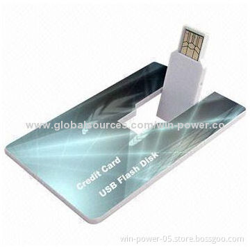 Promotional Card USB Stick, Fits Well into Your Wallet, Various Capacity and Logos Welcomed